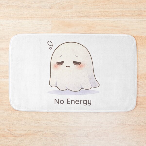 Item preview, No Energy Ghost | Cute Kawaii Aesthetic | Low Energy Mood Design designed and sold by The Mood Index.
