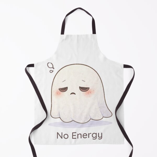Item preview, No Energy Ghost | Cute Kawaii Aesthetic | Low Energy Mood Design designed and sold by The Mood Index.