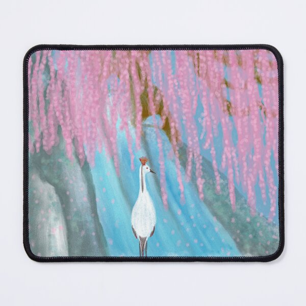 Item preview, Fantastic cherry blossoms, a waterfall, and a bird designed and sold by greenPQBstudio.