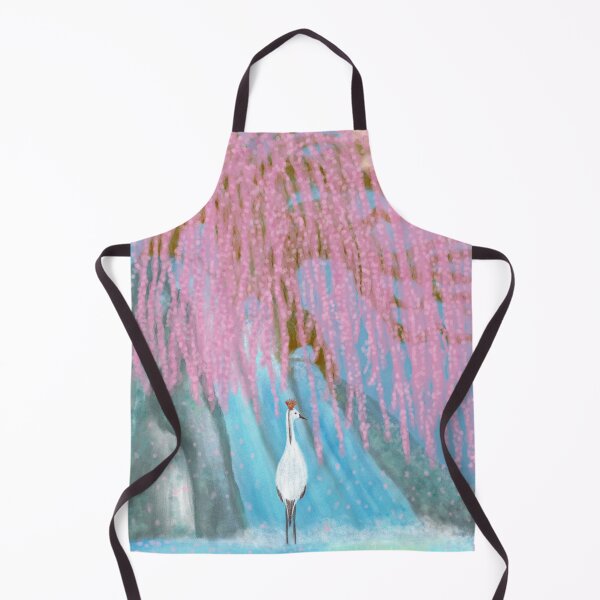 Item preview, Fantastic cherry blossoms, a waterfall, and a bird designed and sold by greenPQBstudio.