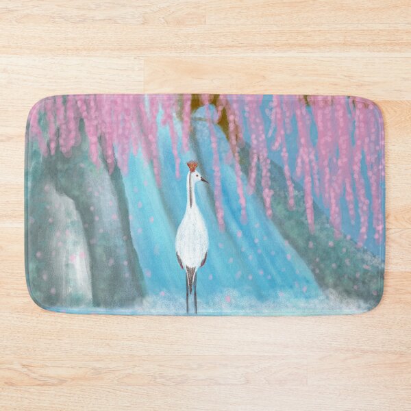 Item preview, Fantastic cherry blossoms, a waterfall, and a bird designed and sold by greenPQBstudio.