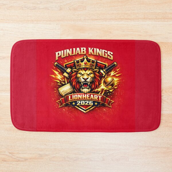 Item preview, Punjab Kings – Lionheart 2026 | Royal Crest Edition Cricket Design designed and sold by WhisperFrame.