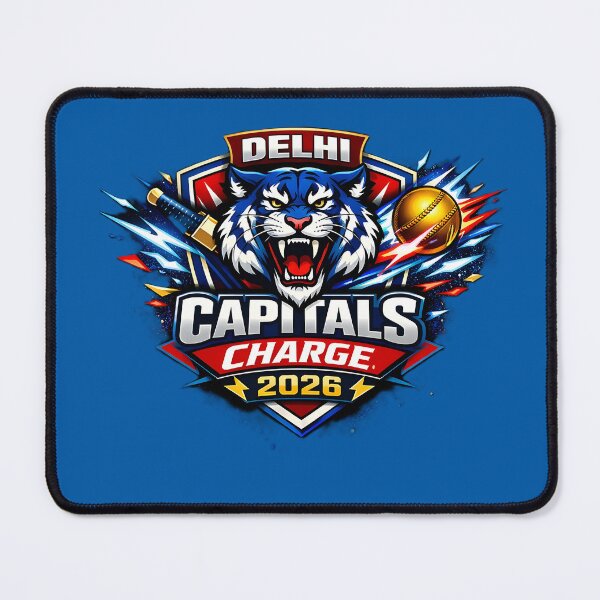 Item preview, Delhi Capitals – Capitals Charge 2026 | Energy Edition Cricket Design designed and sold by WhisperFrame.