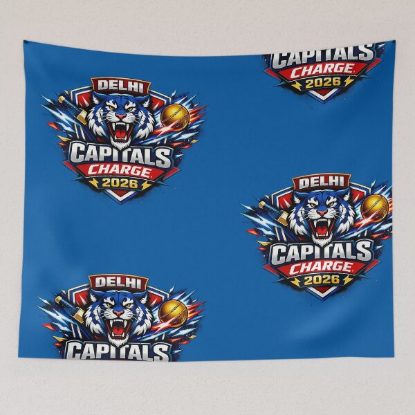 Item preview, Delhi Capitals – Capitals Charge 2026 | Energy Edition Cricket Design designed and sold by WhisperFrame.