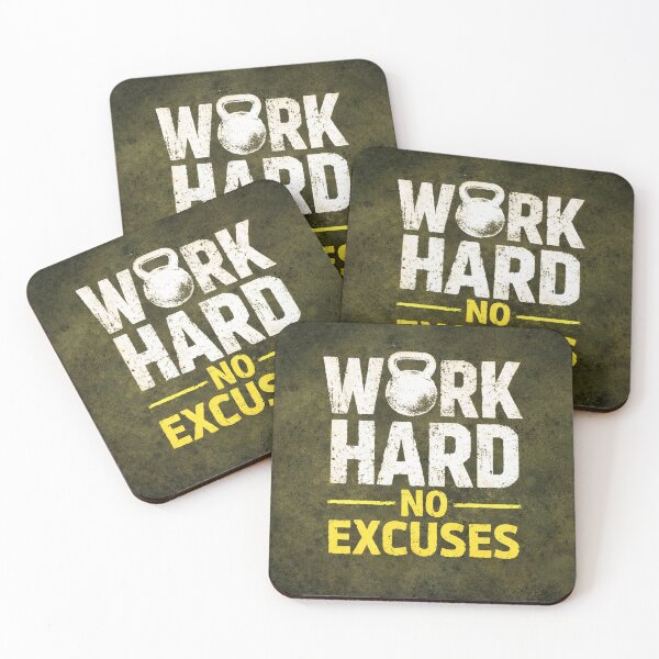 Item preview, Work Hard No Excuses Quote designed and sold by kirevon.