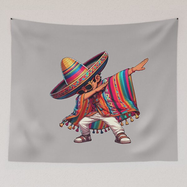 Item preview, Dabbing Mexican Poncho Cinco de Mayo Men Sombrero Funny Dab designed and sold by GreggRoss.