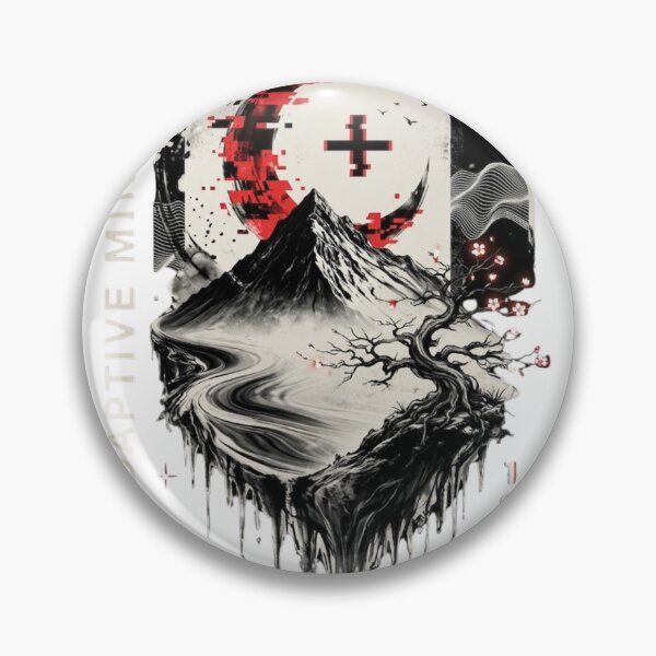Item preview, Adaptive Mindset - Japanese Glitch Mountain Aesthetic designed and sold by RickyStick.