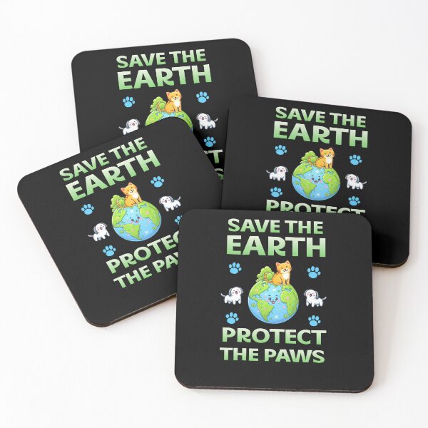 Item preview, Save The Earth Protect The Paws - Cute Kawaii Pet & Planet Earth designed and sold by Abibless1998.