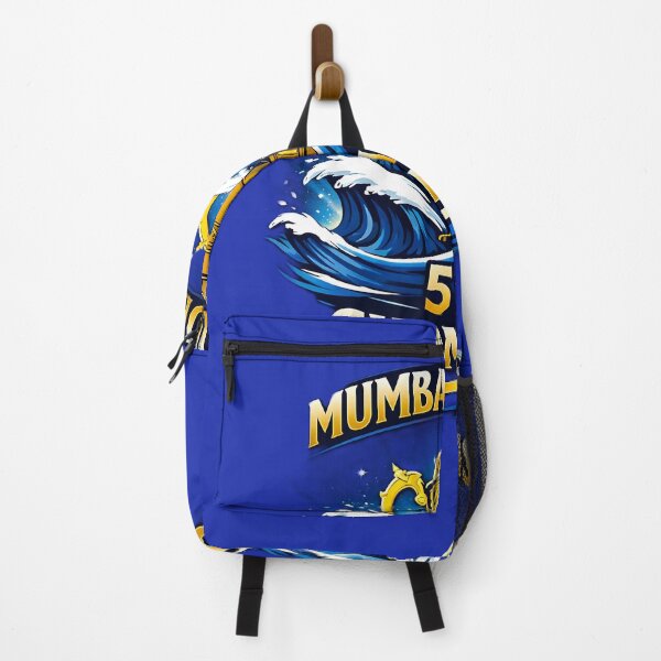 Item preview, Mumbai Indians – Waves of Victory - 5 Time Champions Design designed and sold by WhisperFrame.