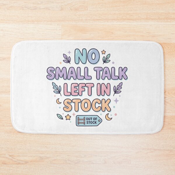 Item preview, No Small Talk Left In Stock Funny Introvert Sticker designed and sold by CutePlix.