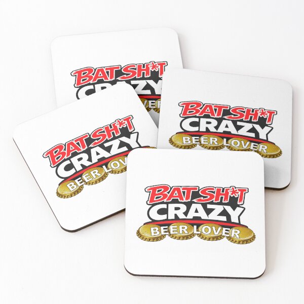 Item preview, BATSHIT CRAZY BEER LOVER WITH BOTTLE CAPS designed and sold by BSCI Designs.