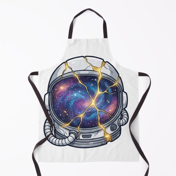 Item preview, Kintsugi Astronaut Helmet - Broken Space Galaxy Aesthetic designed and sold by RickyStick.