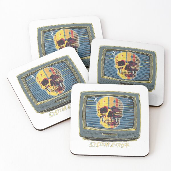 Item preview, System Error – Vintage CRT Skull Flag Retro Computer Streetwear designed and sold by Dhenin Studio.