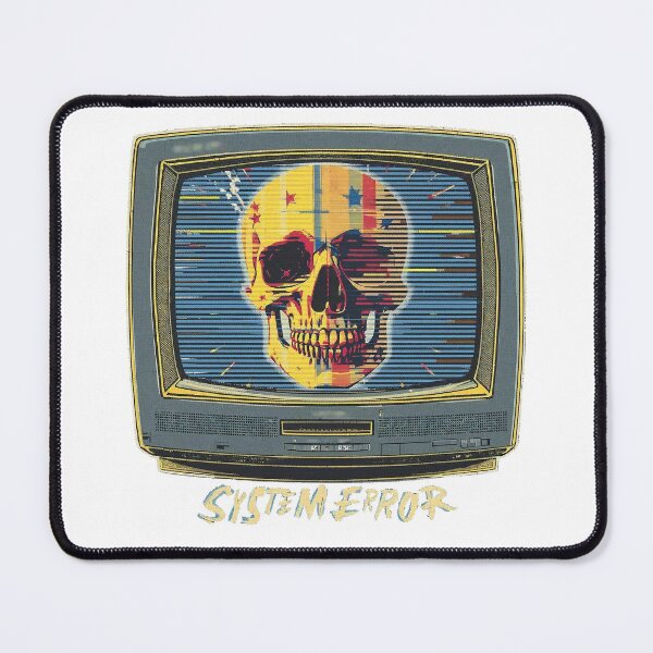 Item preview, System Error – Vintage CRT Skull Flag Retro Computer Streetwear designed and sold by Dhenin Studio.