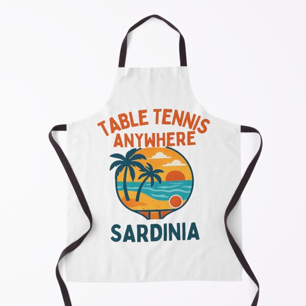 Item preview, Sardinia Table Tennis Anywhere Tropical Sunset Paddle Holiday T-Shirt designed and sold by OhMyPingCo.