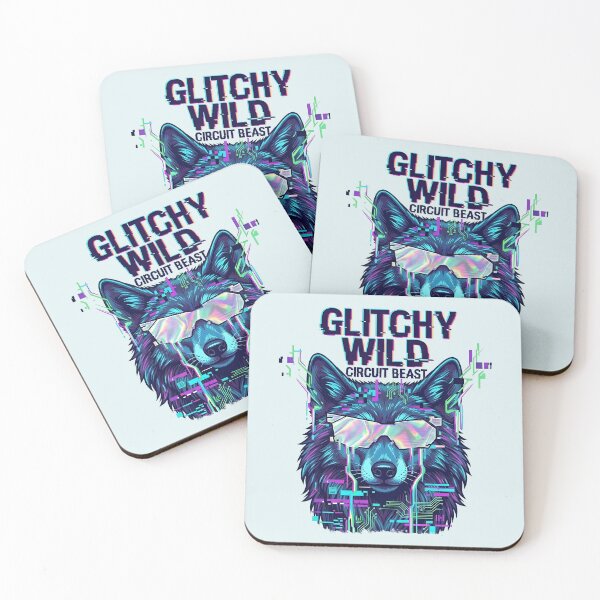 Item preview, Glitchy Wild Wolf Circuit Beast designed and sold by dreephic22.