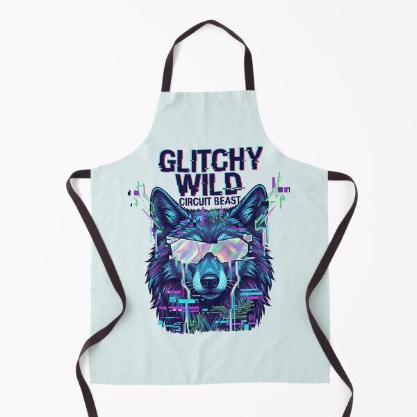 Item preview, Glitchy Wild Wolf Circuit Beast designed and sold by dreephic22.