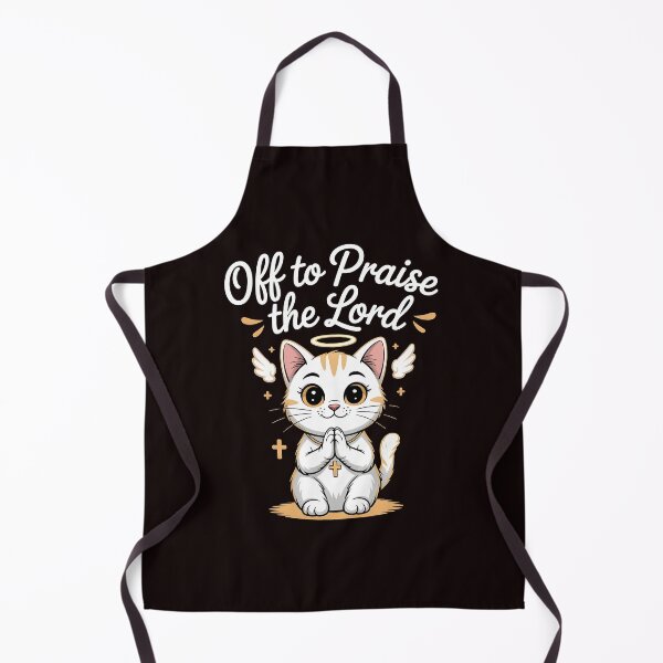 Artikelvorschau, Auf zum Lobpreis des Herrn – Christliche Katze, religiöser Humor, glaubensbasiertes Design entworfen und verkauft von Redgiant87x.