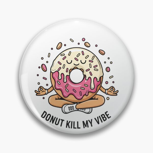 Artikelvorschau, Donut Kill My Vibe – Lustiger Zen-Donut | Sarkastische Kaffee-Humor-Grafik entworfen und verkauft von FelixnRobinus.