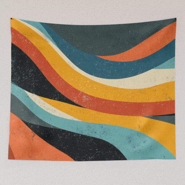 Item preview, Waves of color on canvas designed and sold by anytka.