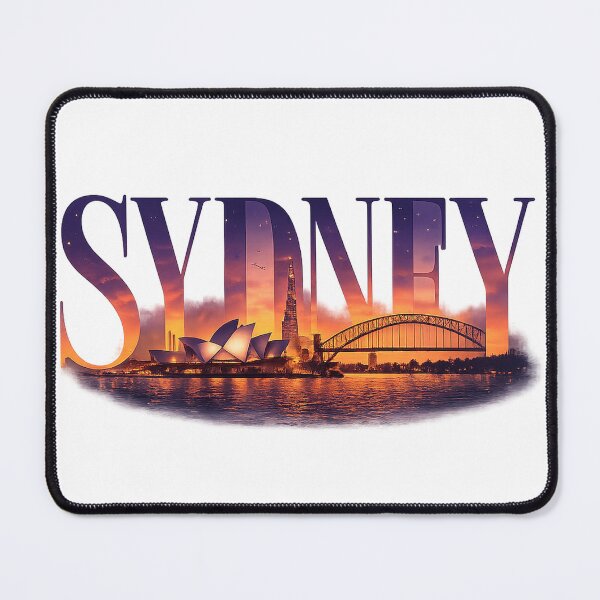 Item preview, Sydney Sunset Skyline Typography Design designed and sold by MIArt Studio.