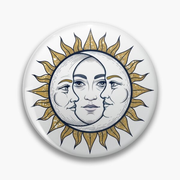 Item preview,  a celestial body with multiple expressions on a black background designed and sold by VerizalShop.