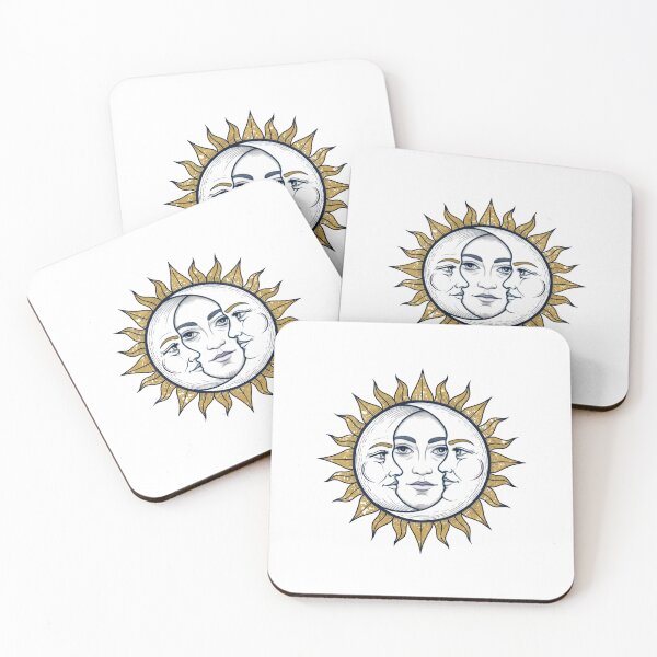 Item preview,  a celestial body with multiple expressions on a black background designed and sold by VerizalShop.