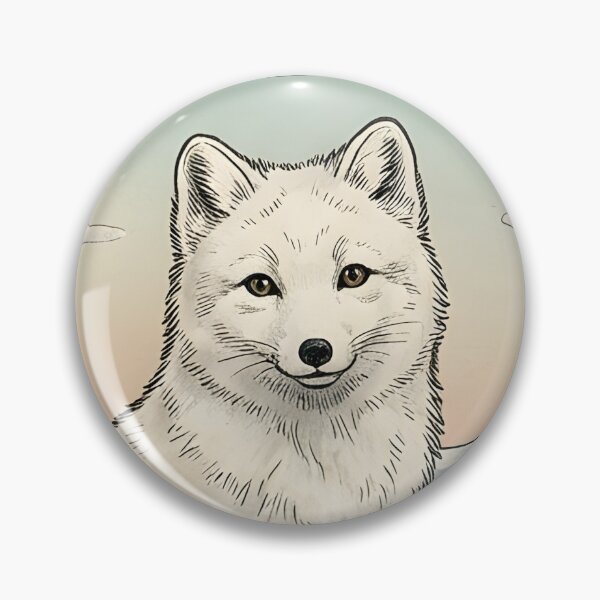 Item preview, Arctic fox in the snow with pancakes and coffee designed and sold by CoffeeinBloom.
