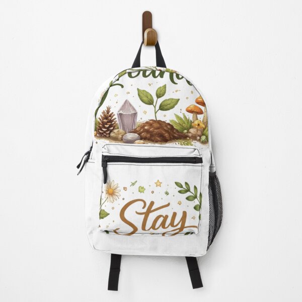 Item preview, Stay Grounded Nature Quote Design | Mindfulness Botanical Aesthetic Typography designed and sold by Sanika arts .
