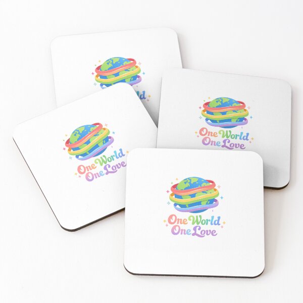 Item preview, One World One Love Rainbow Globe Peace Earth Day Gift designed and sold by IntertwineCo.