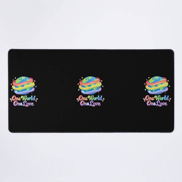 Item preview, One World One Love Rainbow Globe Peace Earth Day Gift designed and sold by IntertwineCo.