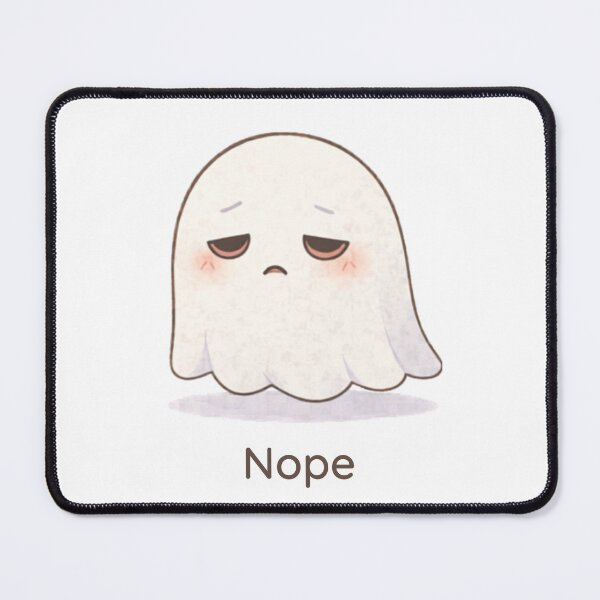 Item preview, Nope Ghost | Cute Kawaii Aesthetic | Funny Introvert Mood Design designed and sold by The Mood Index.