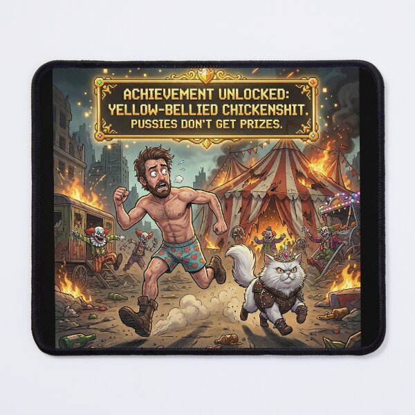 Item preview, Yellow-Bellied Chickenshit Achievement designed and sold by ryanguas.
