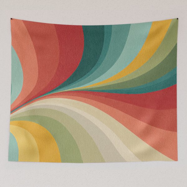 Item preview, Colorful swirl pattern in lines designed and sold by anytka.