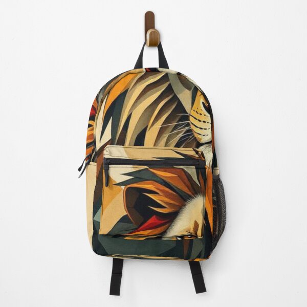 Item preview, Ochre Cubist Lion designed and sold by RAISC.
