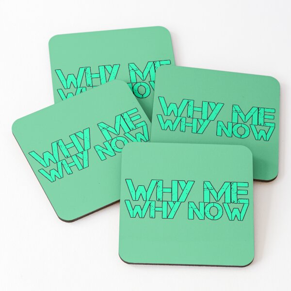 Item preview, Why Me Why Now Phrase Humor Chaos Relatable Sarcastic Minimalist Design designed and sold by AstronautMerch.