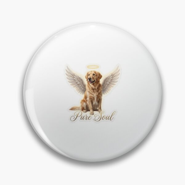 Item preview, Angel Dog Sticker – Cute Pet Design designed and sold by SainiArt19.
