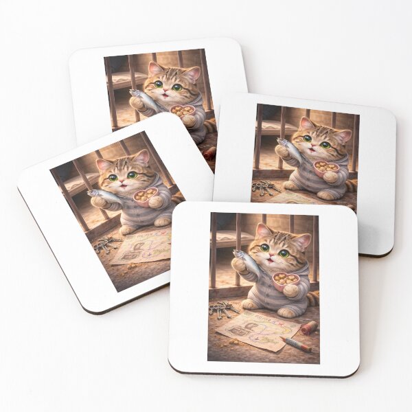 Item preview, Tiny Prisoner Cat With an Escape Plan designed and sold by LovelyCatGalaxy.