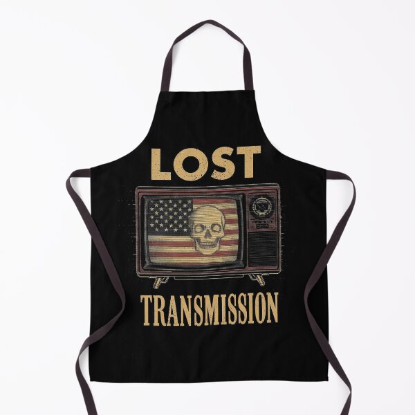 Item preview, Lost Transmission – Retro TV Static American Skull Flag Streetwear designed and sold by Dhenin Studio.