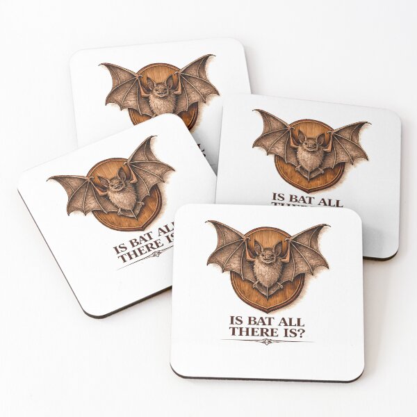 Item preview, Is Bat All There Is? – Vintage Taxidermy Bat Pun Illustration designed and sold by Grand Illusions.
