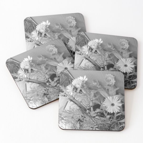 Item preview, Flowers on my Steps Black and White designed and sold by DianeBP.