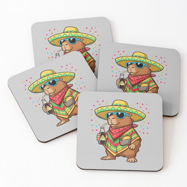 Item preview, Funny Cinco De Mayo Capybara Sombrero Taco Fiesta Mexican designed and sold by FrankIsabel.