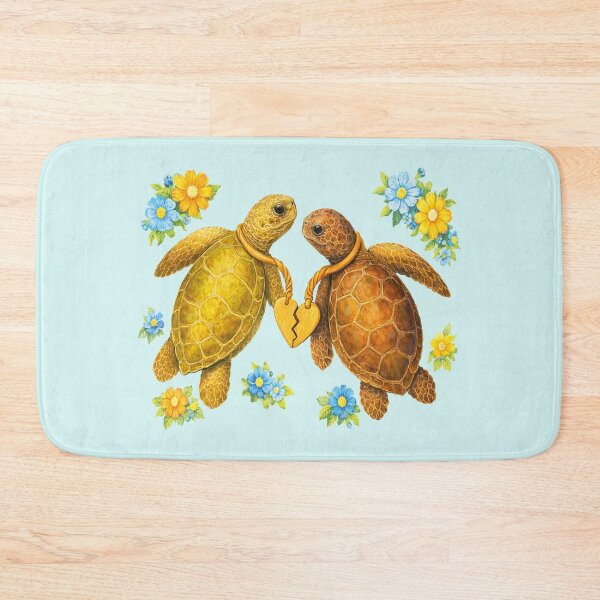 Item preview, Friendly turtles that never separate, realistic style and painting designed and sold by the artedivino.