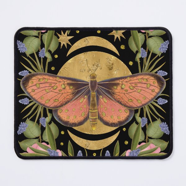 Item preview, Alchemist’s Sun: The Golden Moth Altar designed and sold by Grin Katalina Floral Patterns & Cozy Art.
