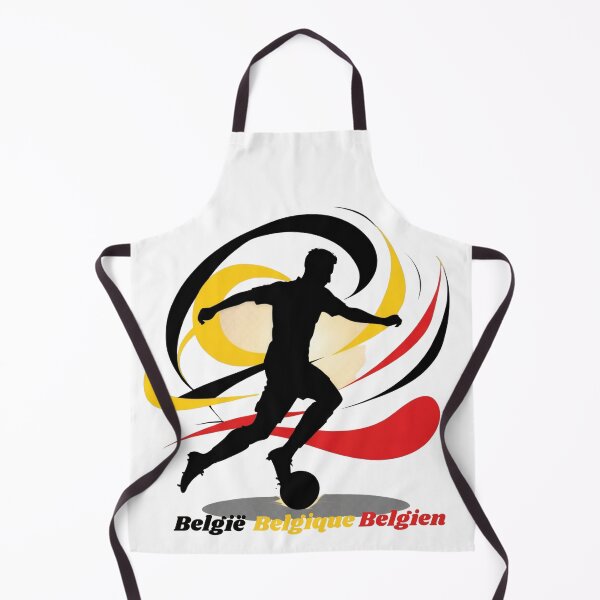 Item preview, Dynamic Belgium Soccer Player Silhouette National Art designed and sold by PMTaurus.