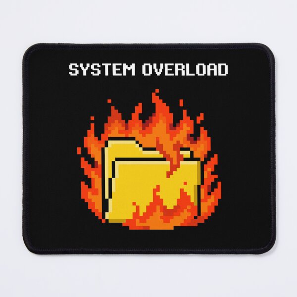 Item preview, Hot Files  Retro Computer Folder on Fire Pixel Art designed and sold by artistastshirt.