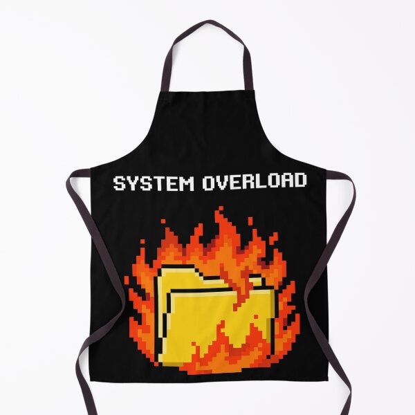Item preview, Hot Files  Retro Computer Folder on Fire Pixel Art designed and sold by artistastshirt.