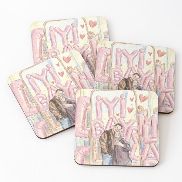 Item preview, Two people in love and flying pink balloons  designed and sold by rakica.