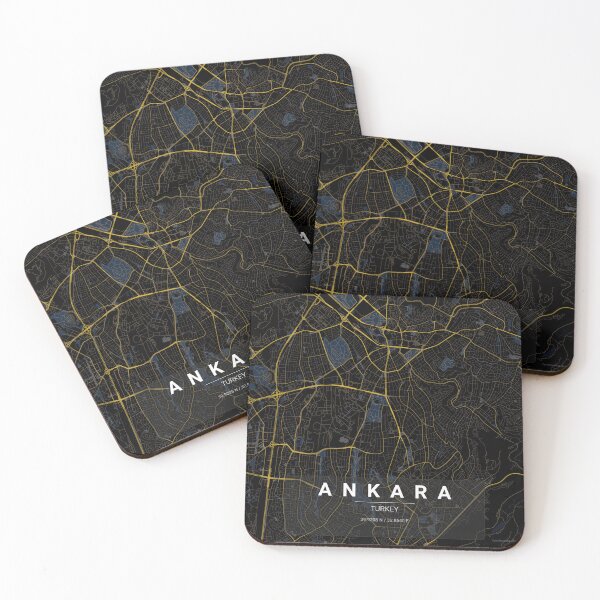 Item preview, Ankara Map Print | Minimalist Noir City Map | Ankara Wall Art Poster designed and sold by Lovely Maps.