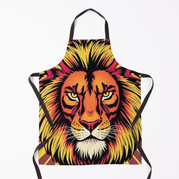Item preview, Lion with Striped Background designed and sold by RAISC.